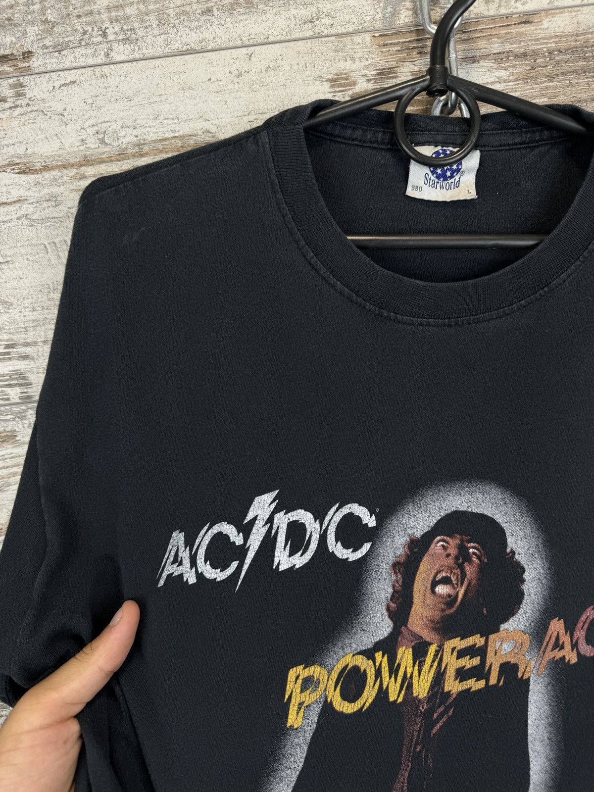 AC/DC Mens Vintage AC/DC T-shirt rock band tee powerage 2003 Size US L / EU 52-54 / 3 - 6 Thumbnail