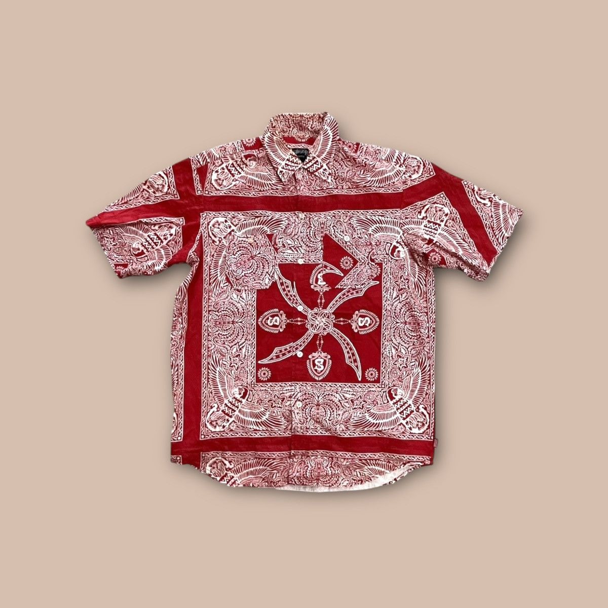 Stussy Stussy Authentic Stussy Japan “Swords Eagles Skulls” Shirt Size US M / EU 48-50 / 2 - 1 Thumbnail