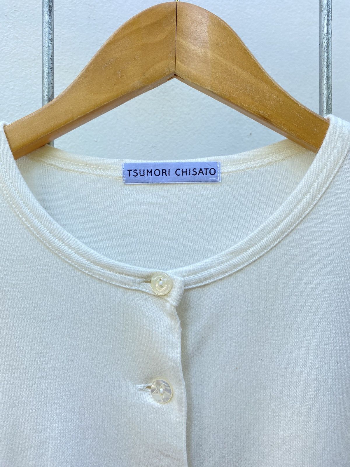 Tsumori Chisato TSUMORI CHISATO flower lace sleeve white blouse Size ONE SIZE - 3 Thumbnail