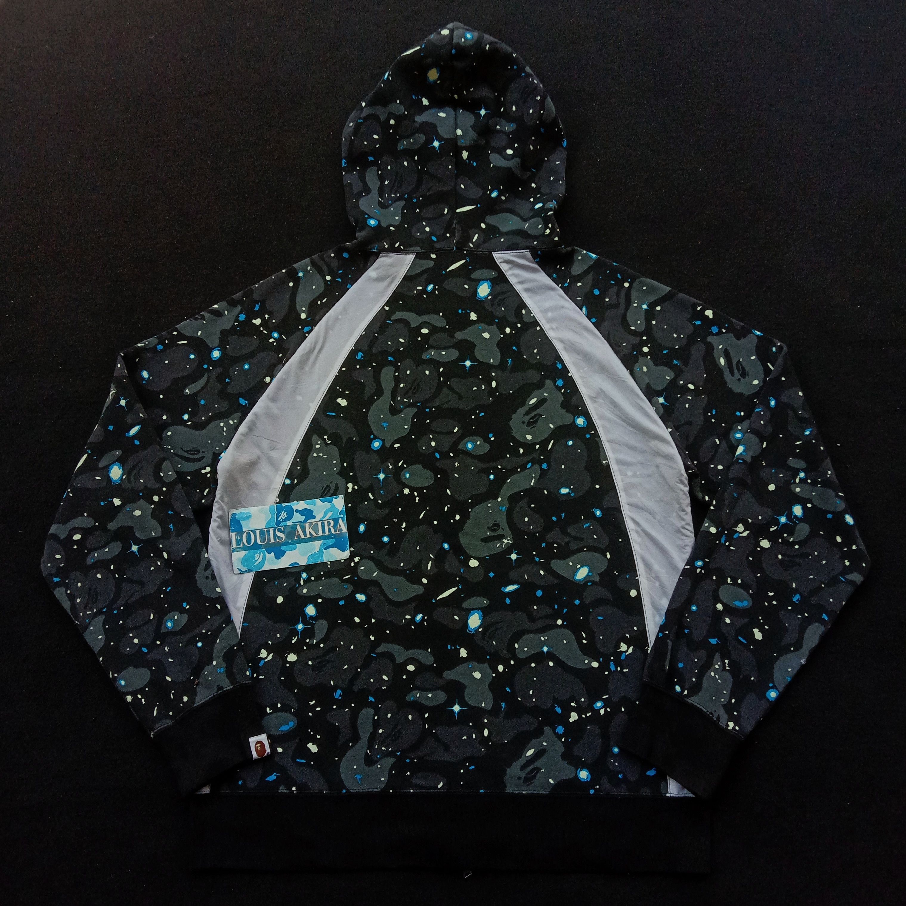 Bape Space Camo Raglan Full Zip Hoodie (2016) Size US XL / EU 56 / 4 - 6 Thumbnail