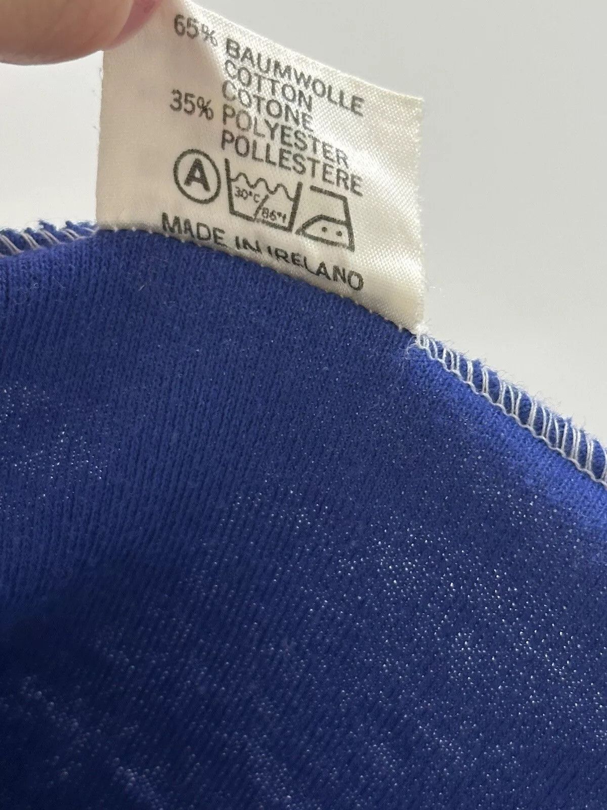 Adidas Vintage 1980s Adidas Hodr Shirt Tee Slim Fit made in Ireland Size US M / EU 48-50 / 2 - 11 Thumbnail