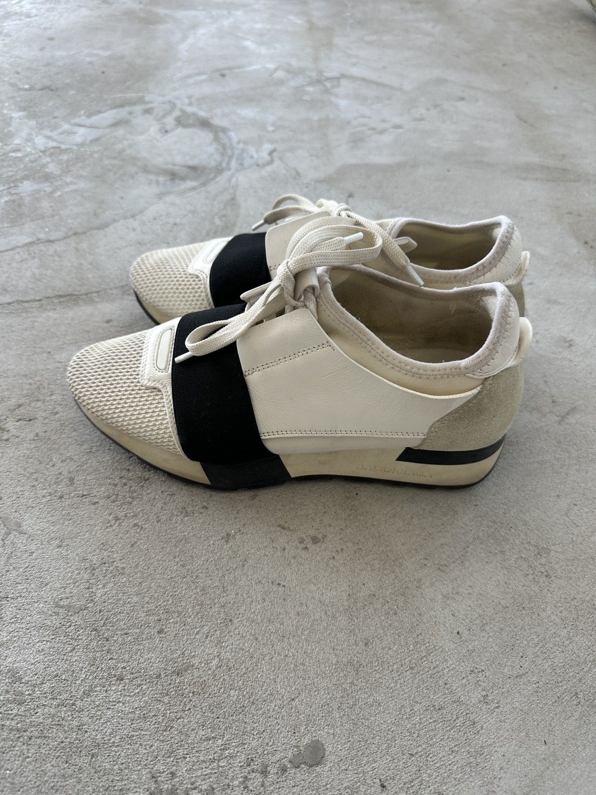 Balenciaga Balenciaga Women’s Designer Race Runner Sneakers Gray Size 5 Size US 5 / IT 35 - 3 Thumbnail