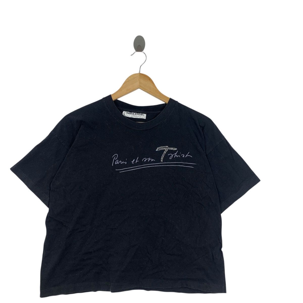 Sonia Rykiel Vintage SONIA RYKIEL PARIS Sequinned Boxy Collection Tee Size M / US 6-8 / IT 42-44 - 2 Thumbnail