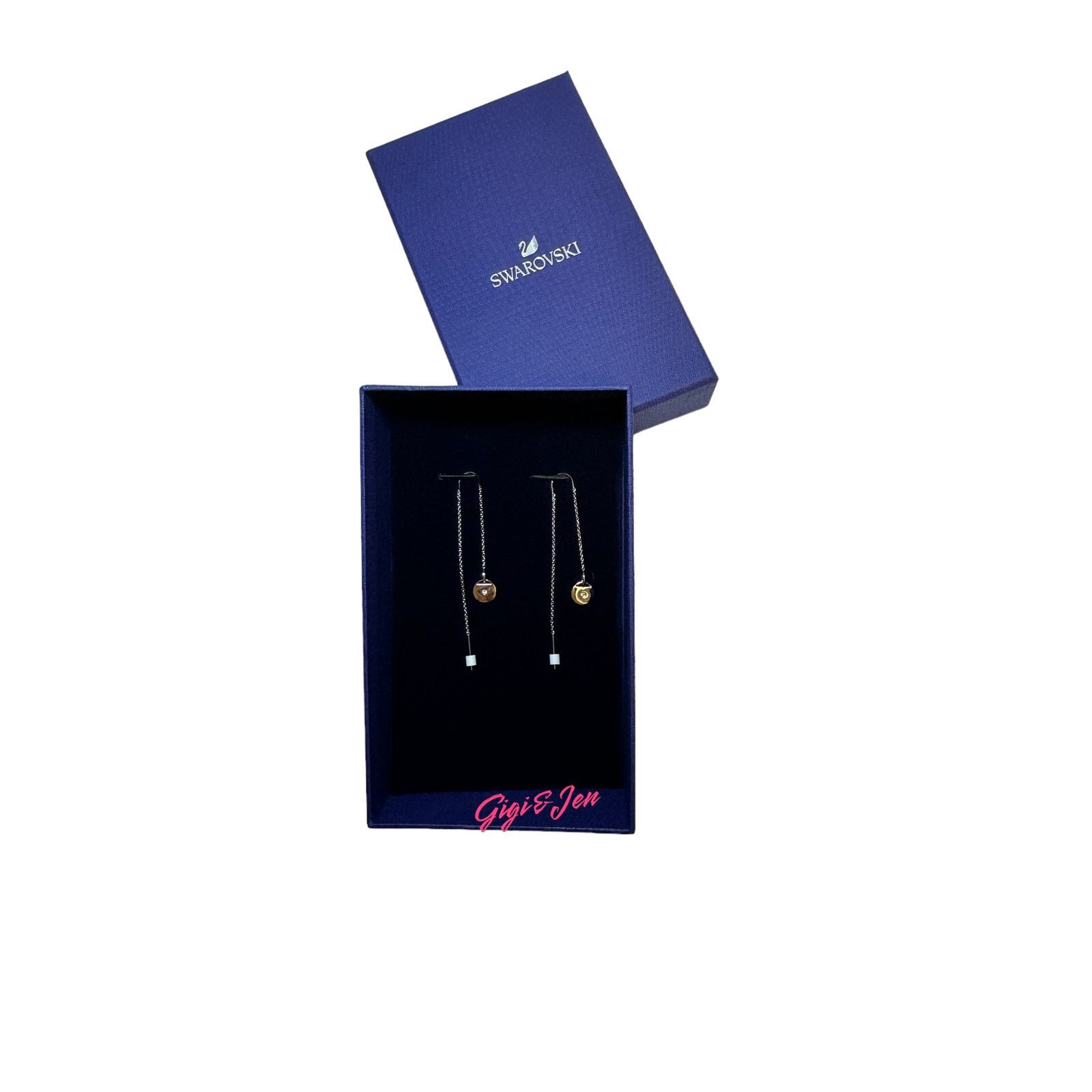 Swarovski Swarovski Ginger Earrings Dangling Drop Disk #5548108 Size ONE SIZE - 7 Thumbnail