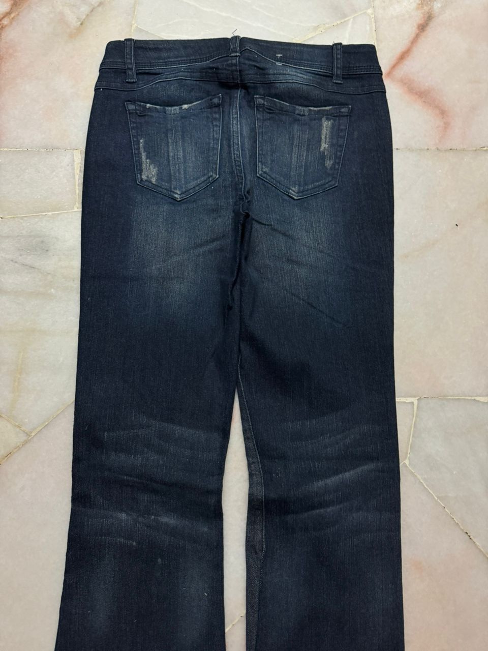 Tornado Mart VINTAGE 2000s REUNION REWASH DISTRESSED RIPPED BELL BOTTOM Size US 27 - 17 Thumbnail