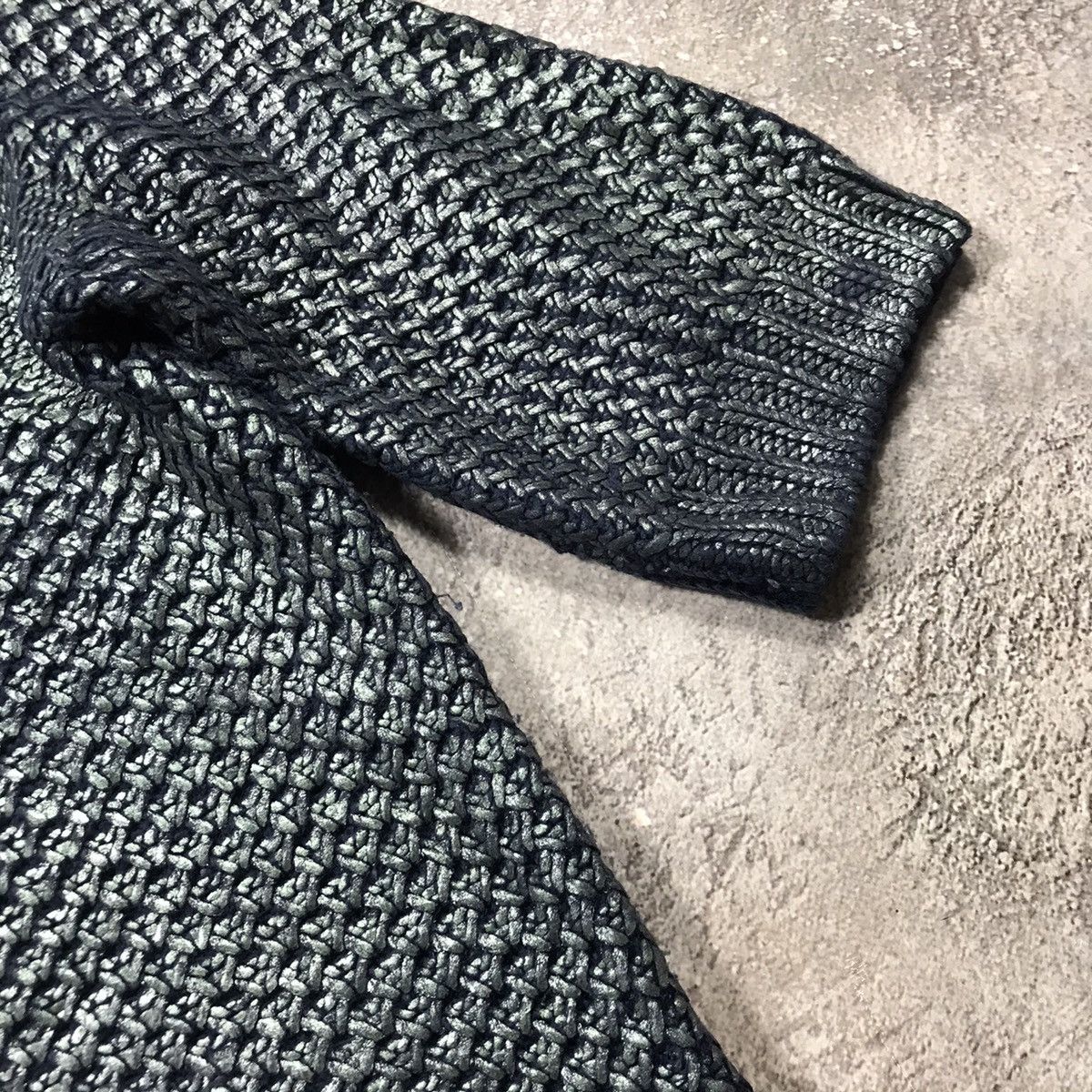 Vintage Vintage 90s Oversized Knit Sweater Abstract Grunge Y2K S Size S / US 4 / IT 40 - 4 Thumbnail