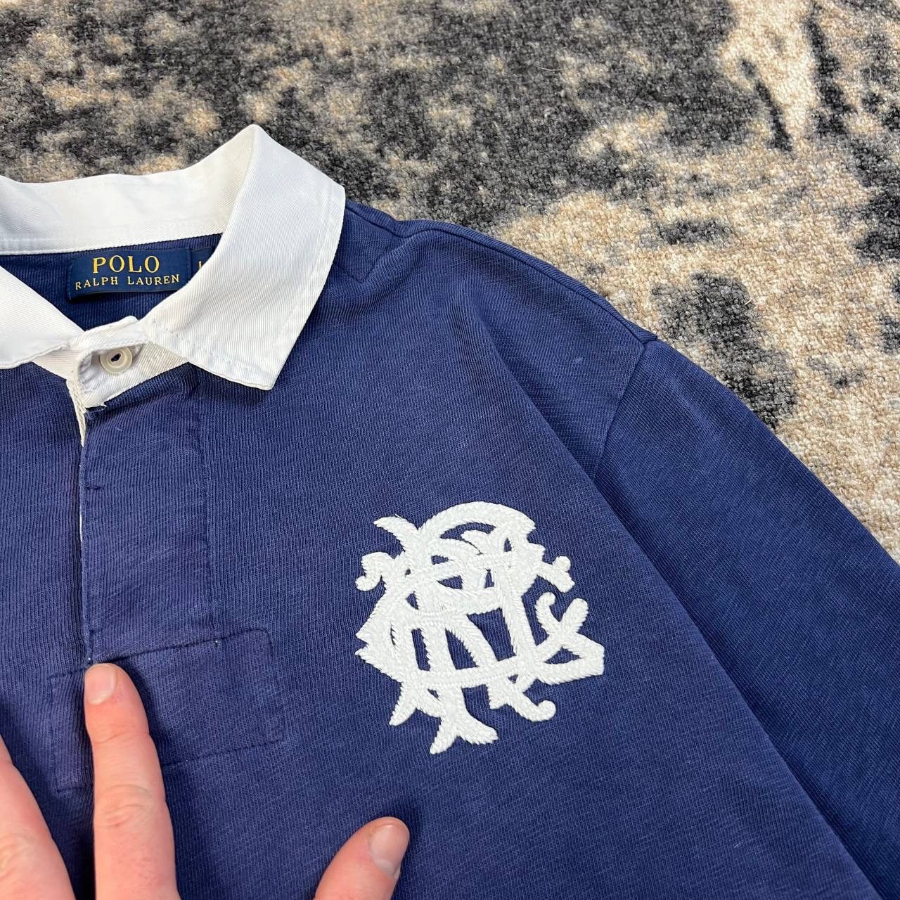 Polo Ralph Lauren Polo Ralph Lauren Big Logo Chief Keef Rugby Long Sleeve Size US L / EU 52-54 / 3 - 5 Thumbnail