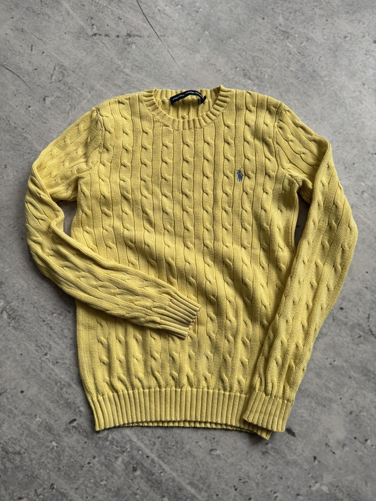 Designer × Polo Ralph Lauren × Vintage Vintage Polo Ralph Lauren yellow sweater luxury Size M / US 6-8 / IT 42-44 - 1 Thumbnail