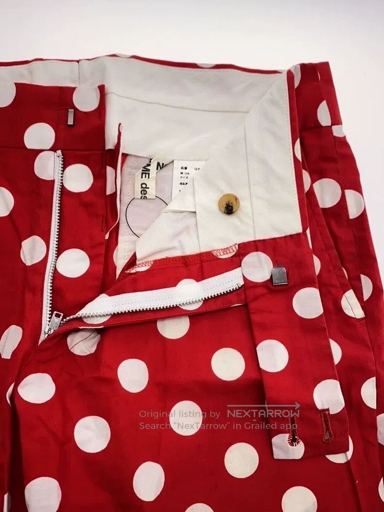 Comme des Garcons Comme Des Garcons size M Red and White Polka Dot Seven-Qua Size 26" / US 2 / IT 38 - 3 Thumbnail