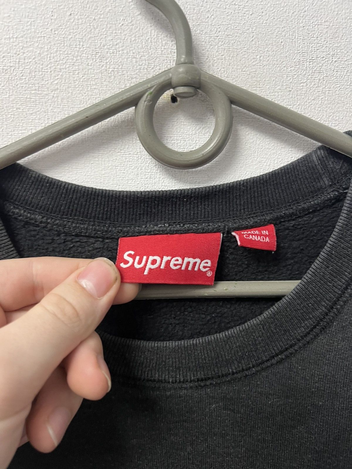 Supreme Supreme Big Logo Sweatshirt Pullover Black Size M Size US M / EU 48-50 / 2 - 8 Thumbnail