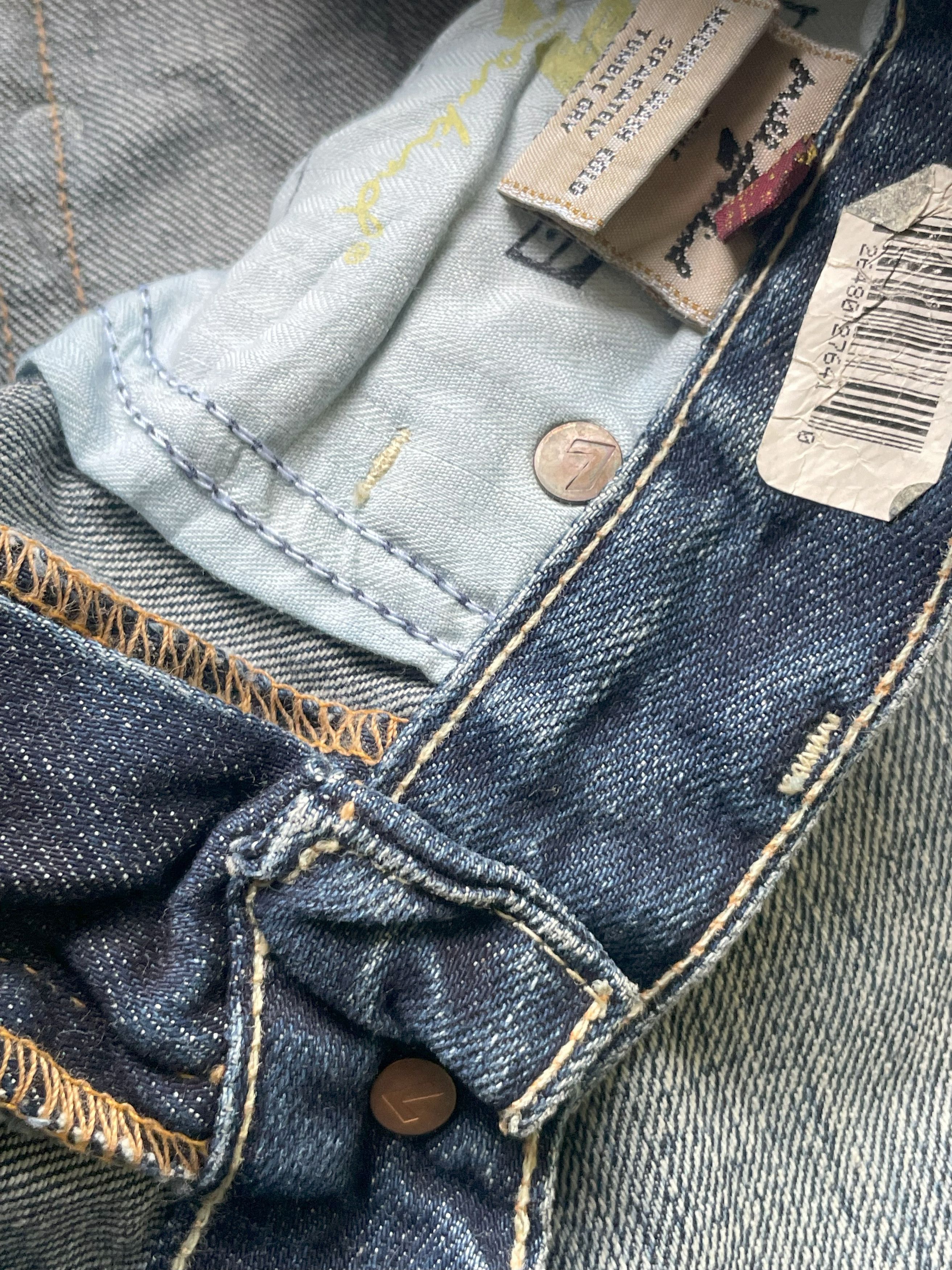 7 For All Mankind Flare 7 For All Mankind Distresed Denim Size 29" - 12 Thumbnail