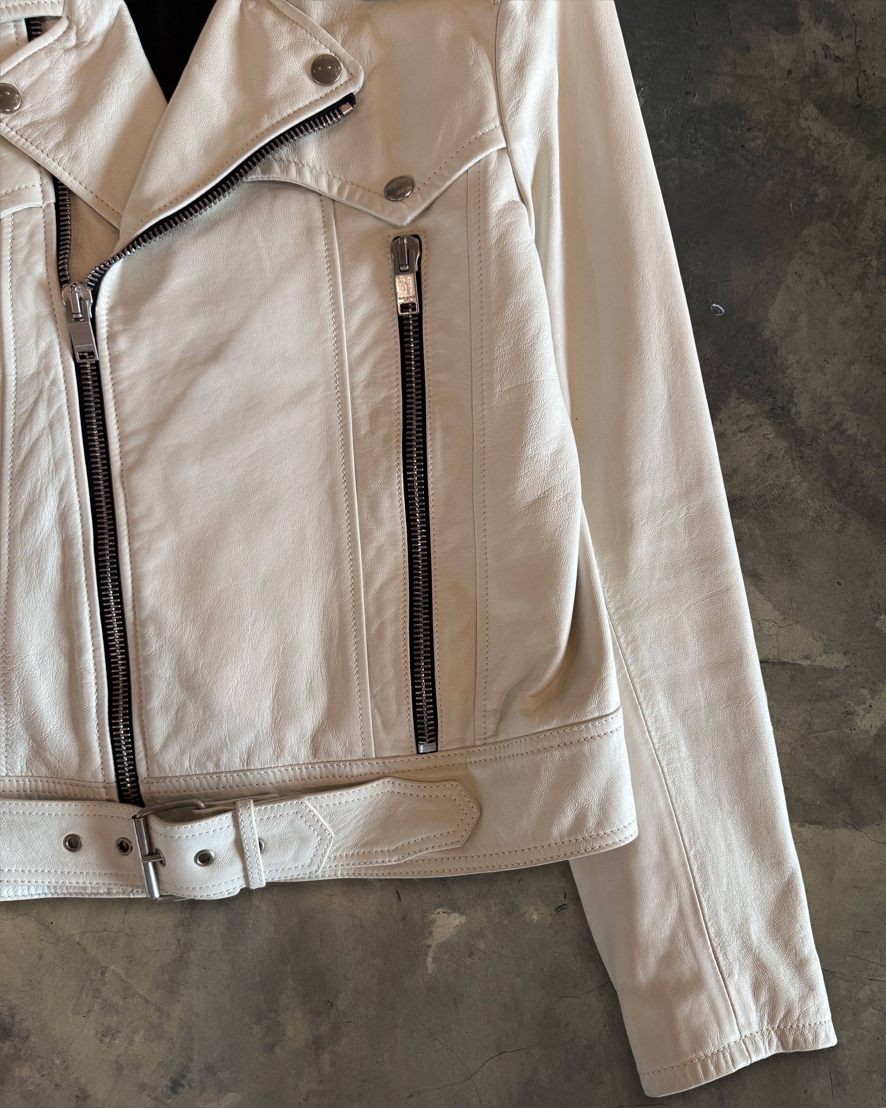 Saint Laurent Paris SAINT LAURENT FW2016 LAMBSKIN CREAM L01 Size M / US 6-8 / IT 42-44 - 4 Thumbnail