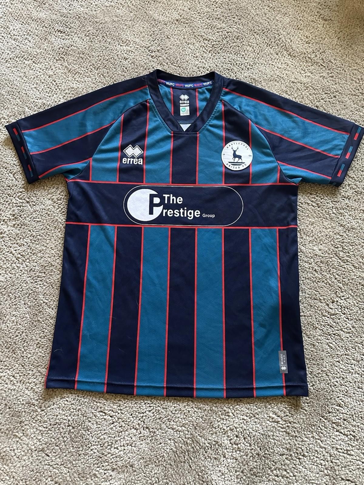 Errea Hartlepool United 2023-24 Away Football Shirt Soccer Jersey Size US M / EU 48-50 / 2 - 1 Thumbnail