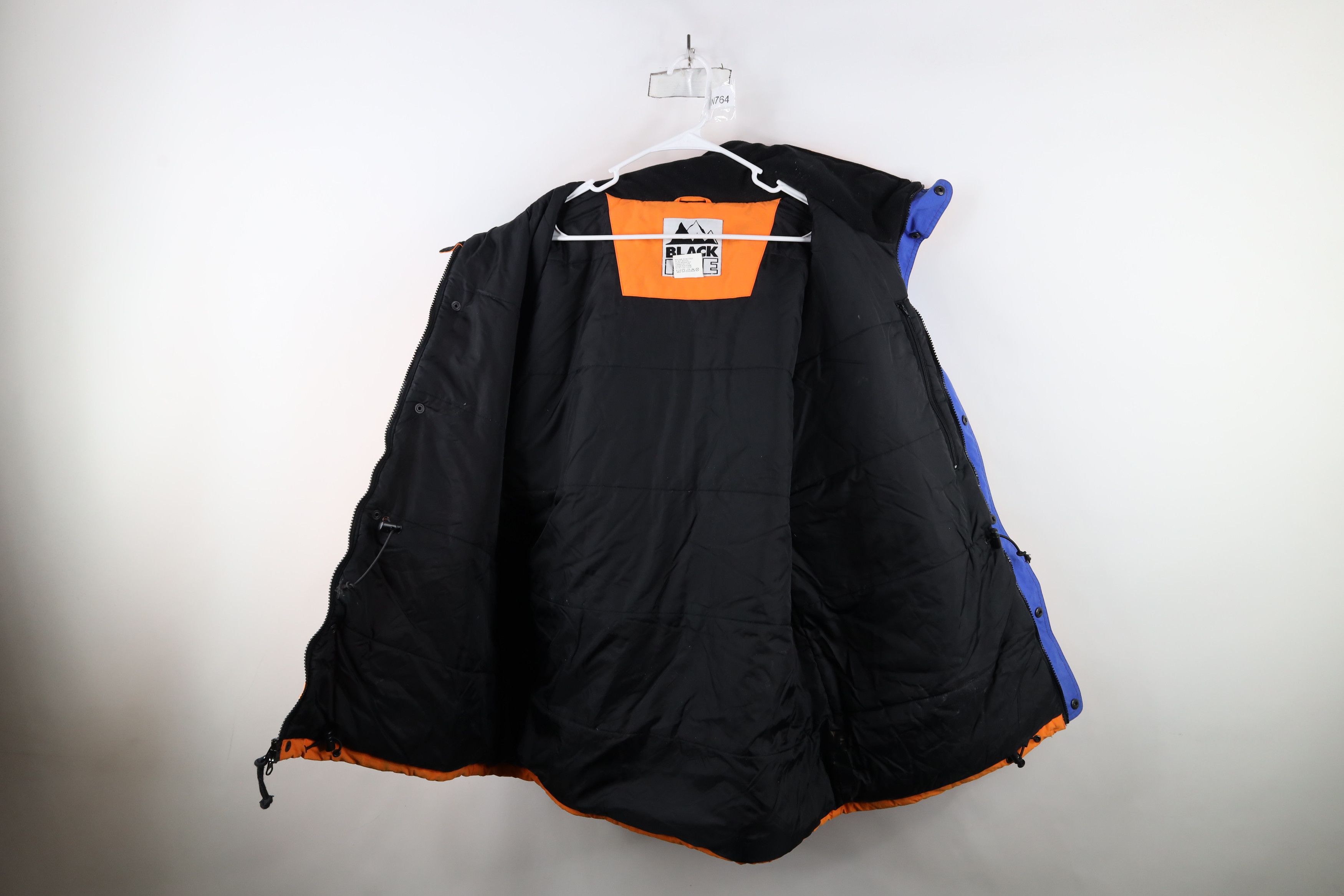 Vintage Vintage 90s Streetwear Block Hooded Winter Puffer Jacket Size US L / EU 52-54 / 3 - 9 Thumbnail