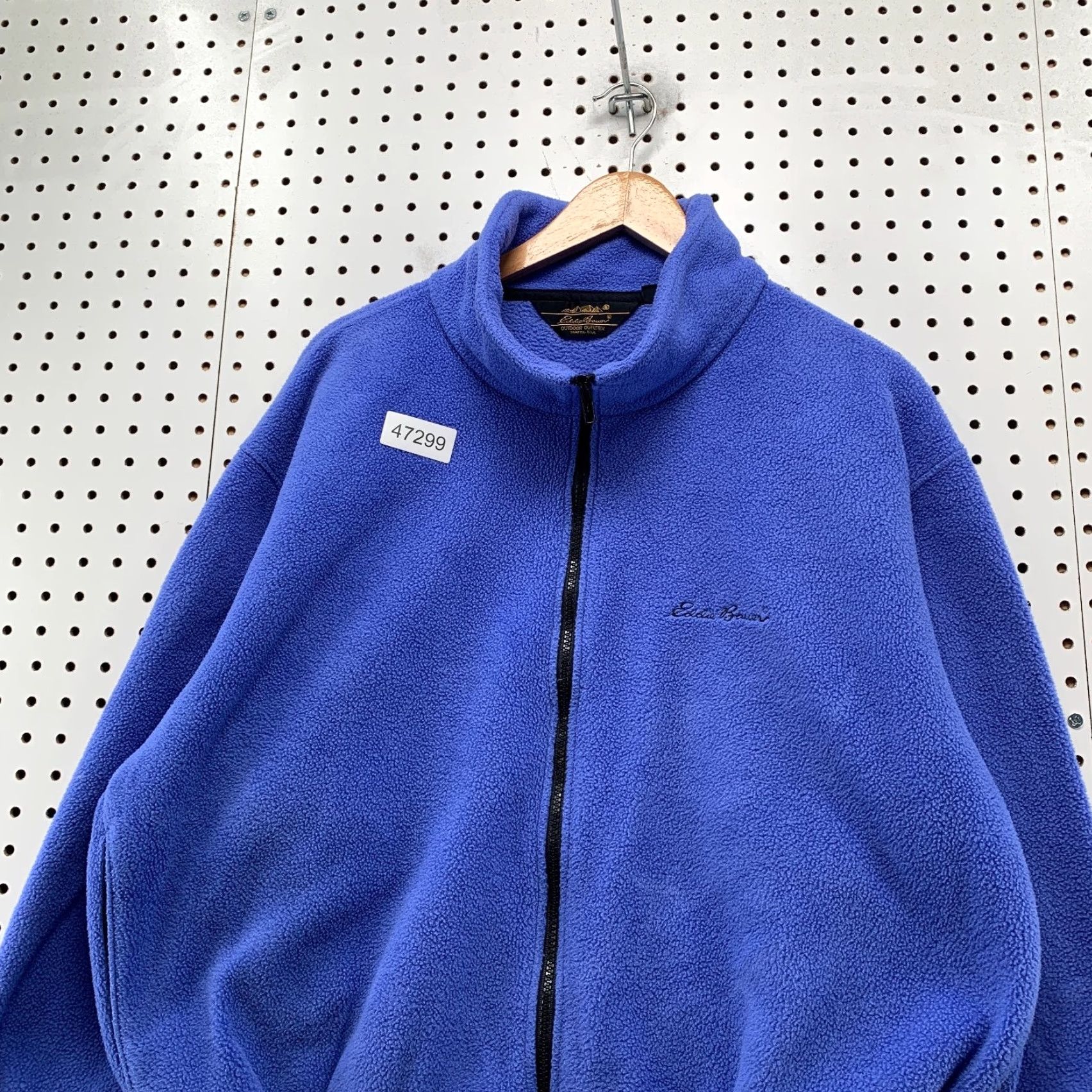 Eddie Bauer VINTAGE Eddie Bauer Fleece Jacket Womens Medium Blue Oversized Outdoor 80s Theme Mens Womens Girls Boys Size M / US 6-8 / IT 42-44 - 4 Thumbnail