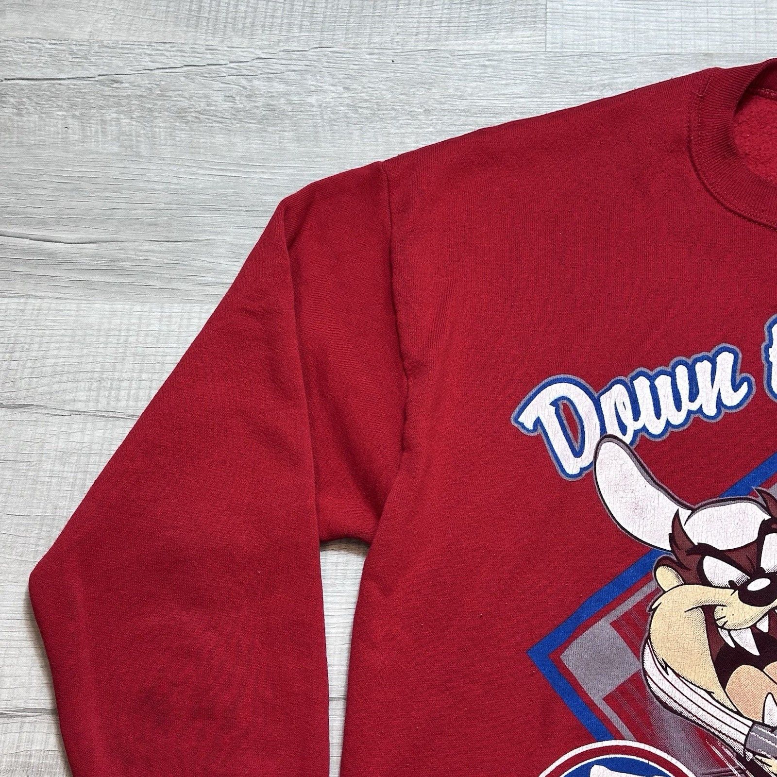 Jerzees VTG Philadelphia Phillies Taz Down The Pike Sweatshirt 1992 Size US XL / EU 56 / 4 - 6 Thumbnail