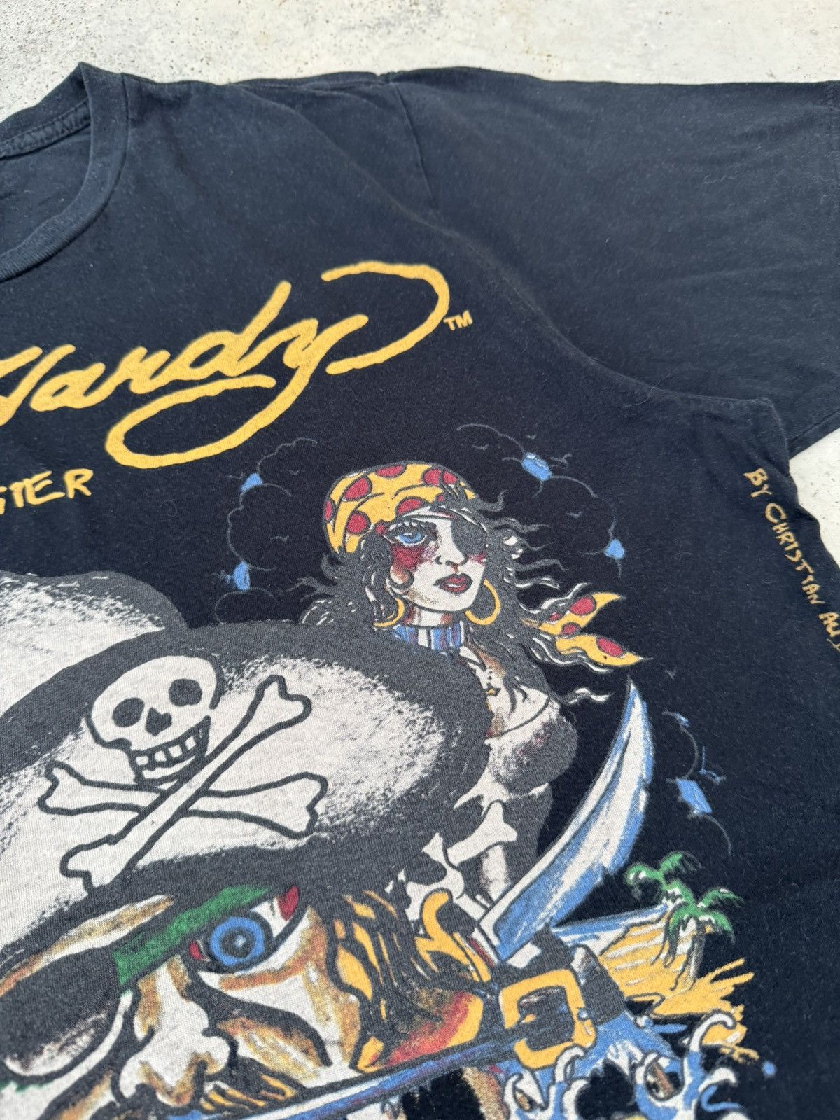 Christian Audigier Vintage Ed Hardy By Christian Audigier Demon Pirate T-Shirt Size US L / EU 52-54 / 3 - 4 Thumbnail
