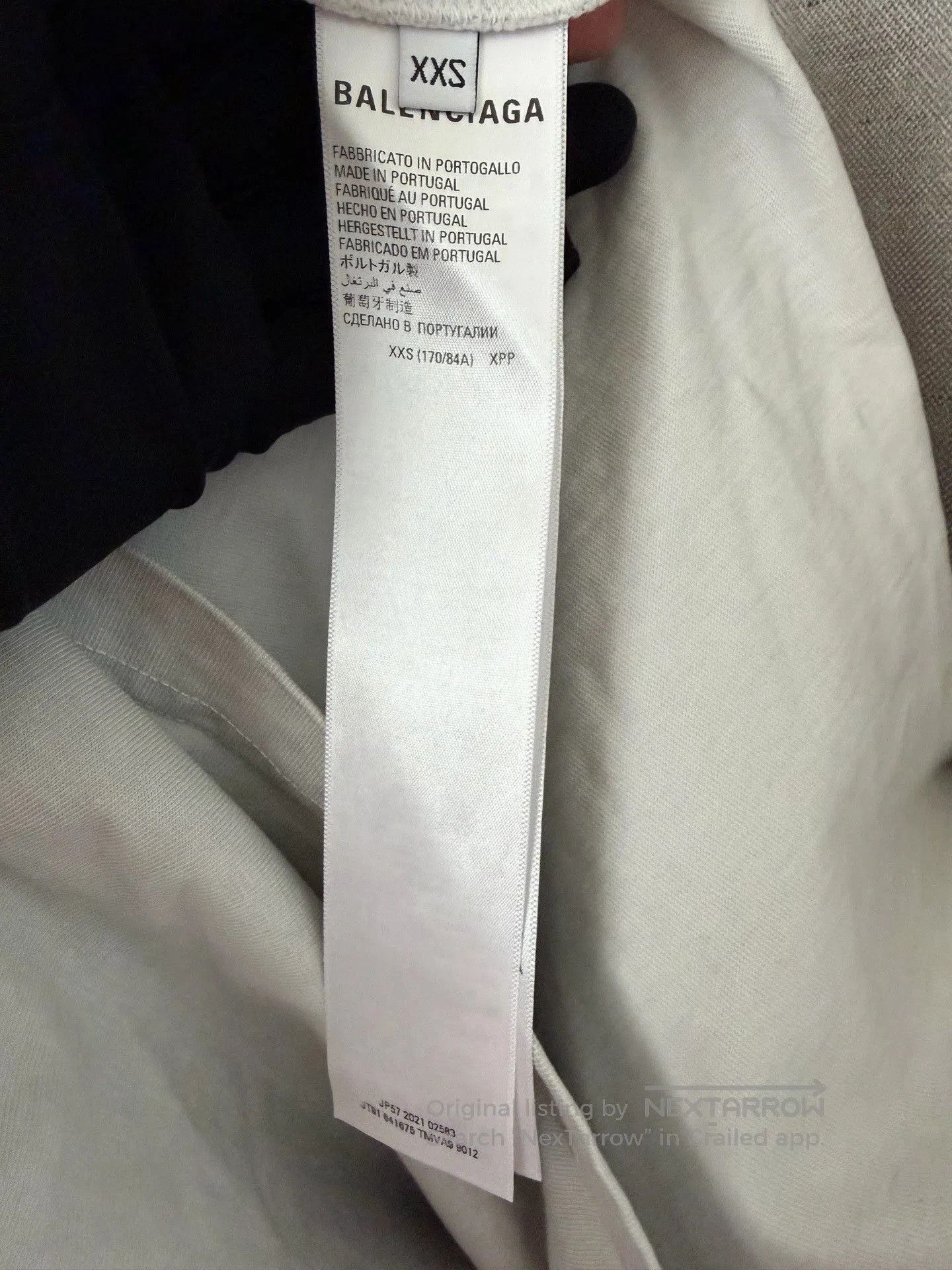 Balenciaga Balenciaga Batwing Short Sleeve T-Shirt. Size XXS / US 00 / IT 34 - 4 Thumbnail