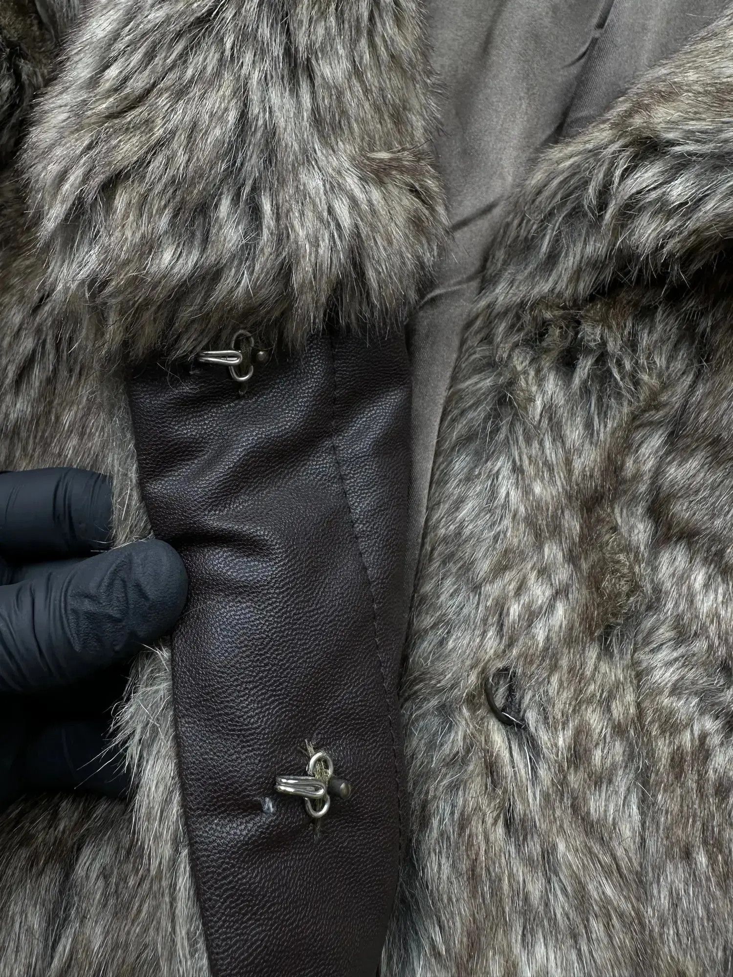 Vintage Vintage Faux Fur Coat C386(V112) Size S / US 4 / IT 40 - 5 Thumbnail