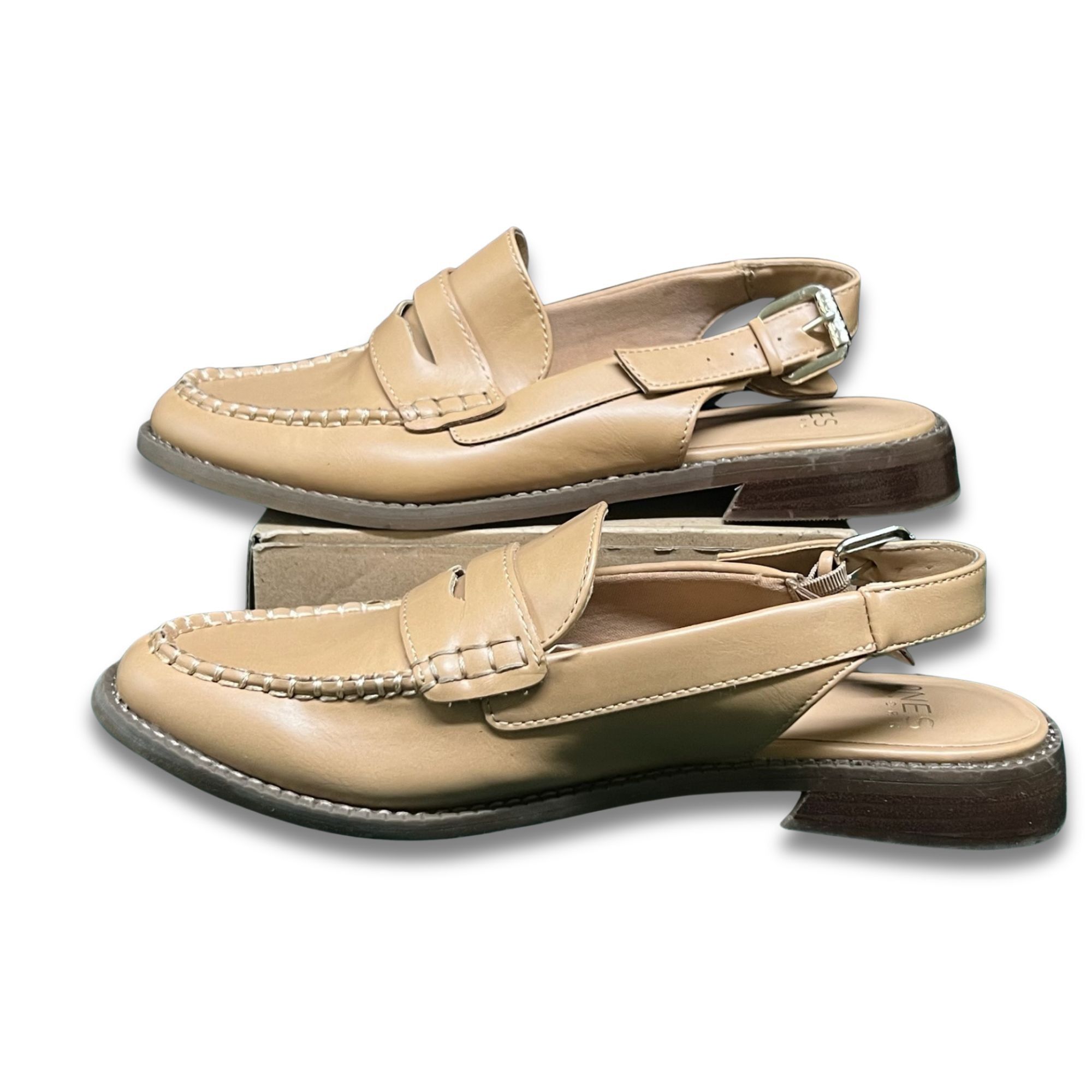 Jones New York Jones New York Genuine Leather Beige Slingback Loafers Women Size US 8 / IT 38 - 4 Thumbnail