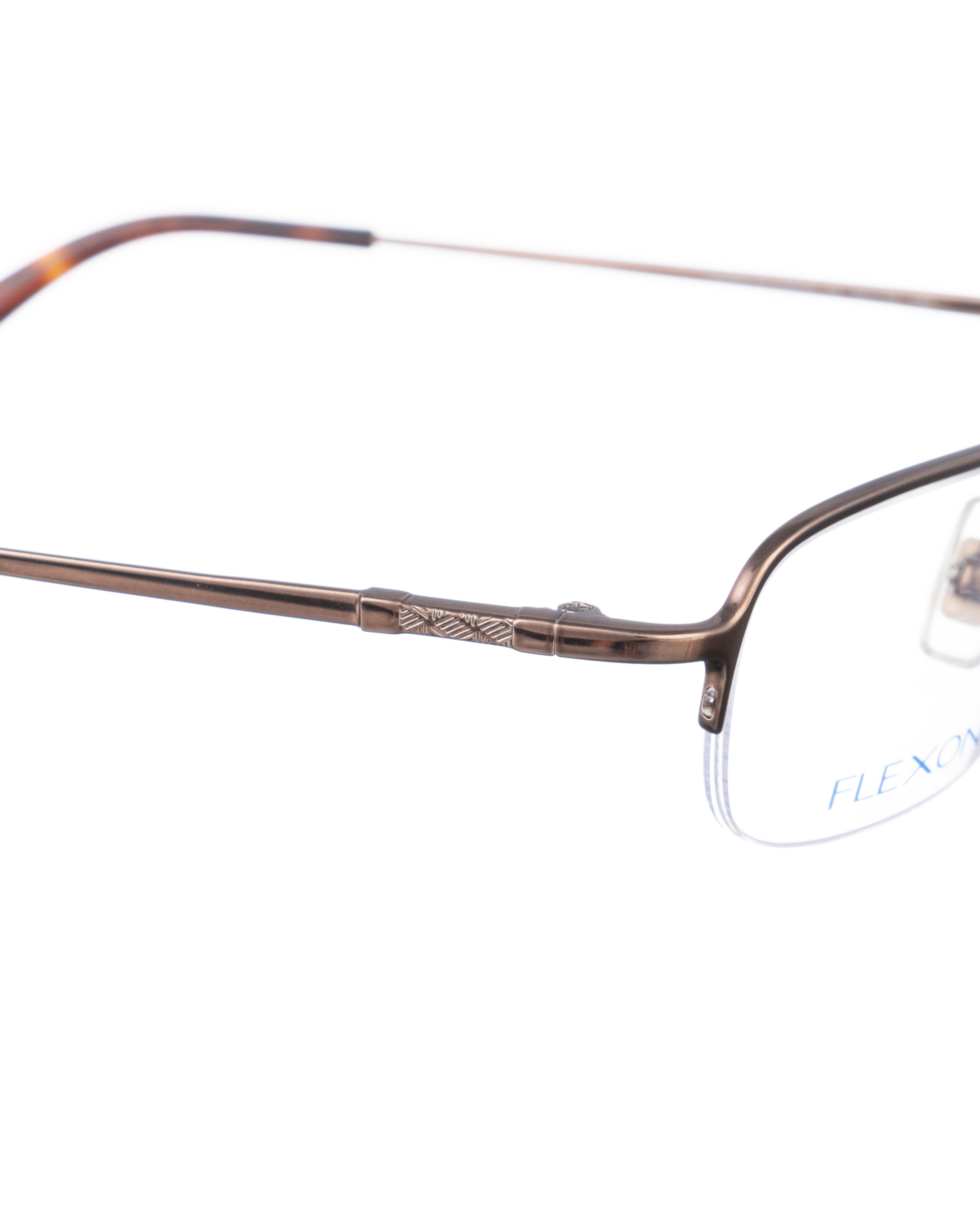 Calvin Klein Calvin Klein 90s Dark Brown Metallic HalfRim Glasses Size ONE SIZE - 3 Thumbnail