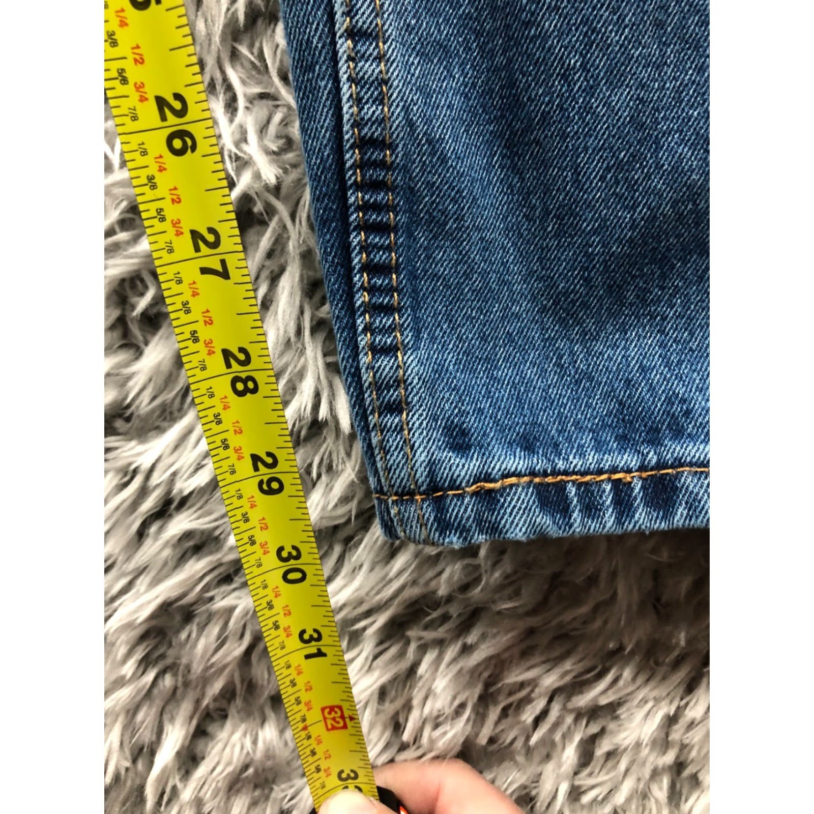 Levi's Levi's 505 Jeans Men Regular Mid Rise Dark Wash Blue Denim 40x32 Straight 5-Pocket Size US 40 / EU 56 - 3 Thumbnail