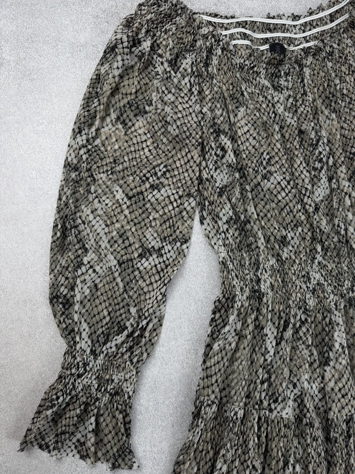 Norma Kamali Norma Kamali Snake Print Dress Size M Size M / US 6-8 / IT 42-44 - 2 Thumbnail