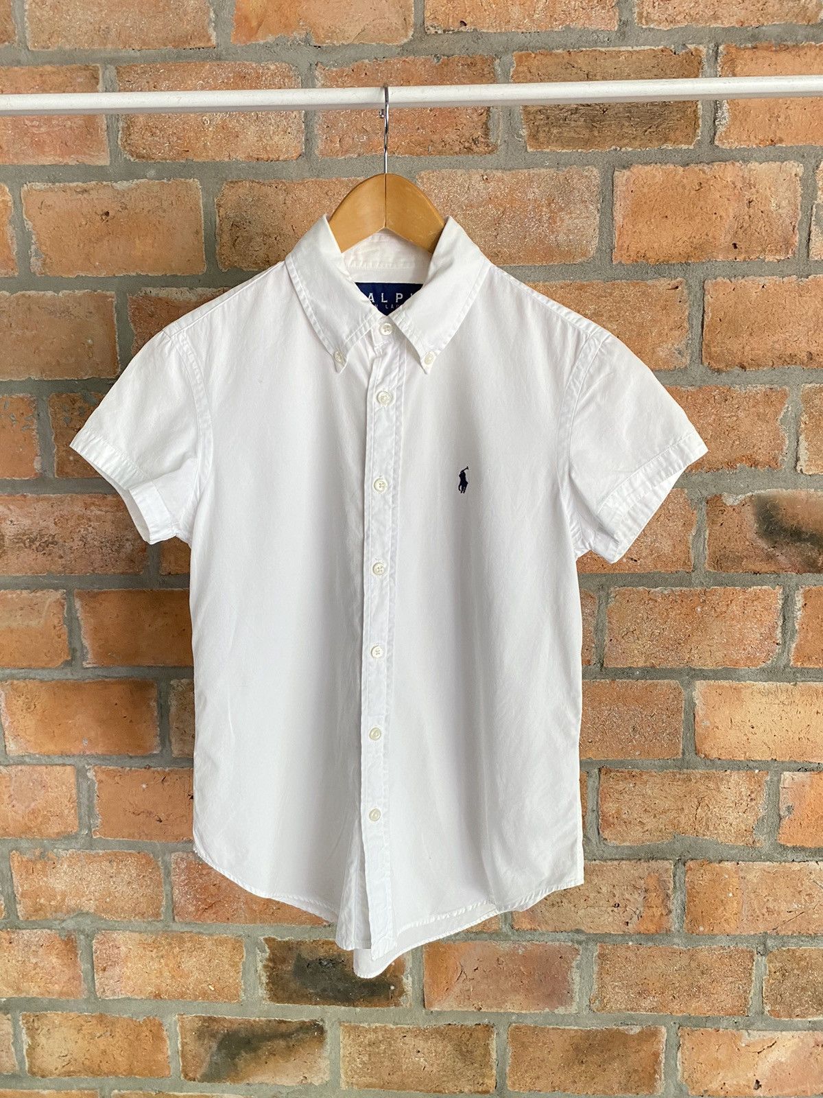 Polo Ralph Lauren POLO RALPH LAUREN White Short-Sleeve Button-Up Shirt Size M / US 6-8 / IT 42-44 - 9 Thumbnail