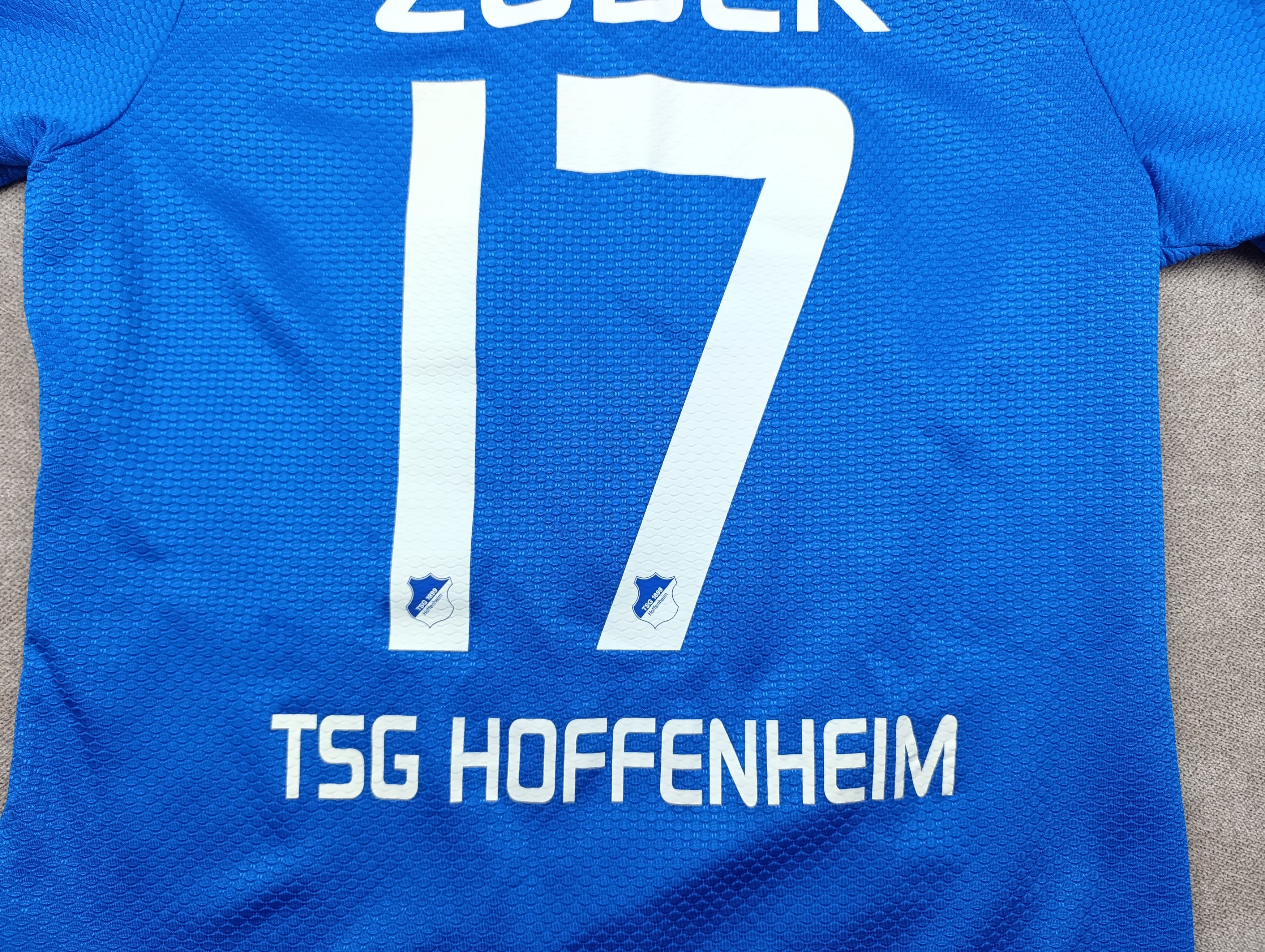 Lotto Sport Lotto #17 ZUBER Hoffenheim 2015-16 Football Shirt Jersey Size US XL / EU 56 / 4 - 15 Thumbnail