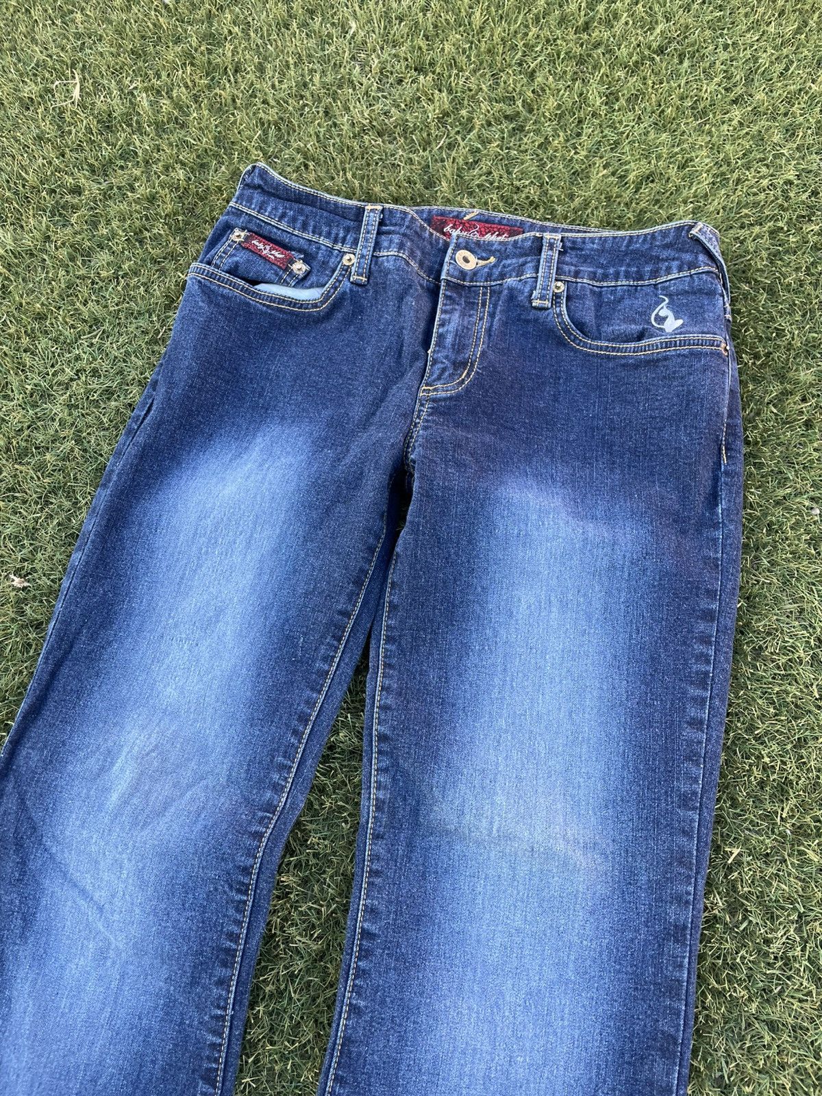 Other Vintage Y2K Baby Phat Women's Blue Jeans Size 9 Boot Cut Size 32" / US 10 / IT 46 - 3 Thumbnail