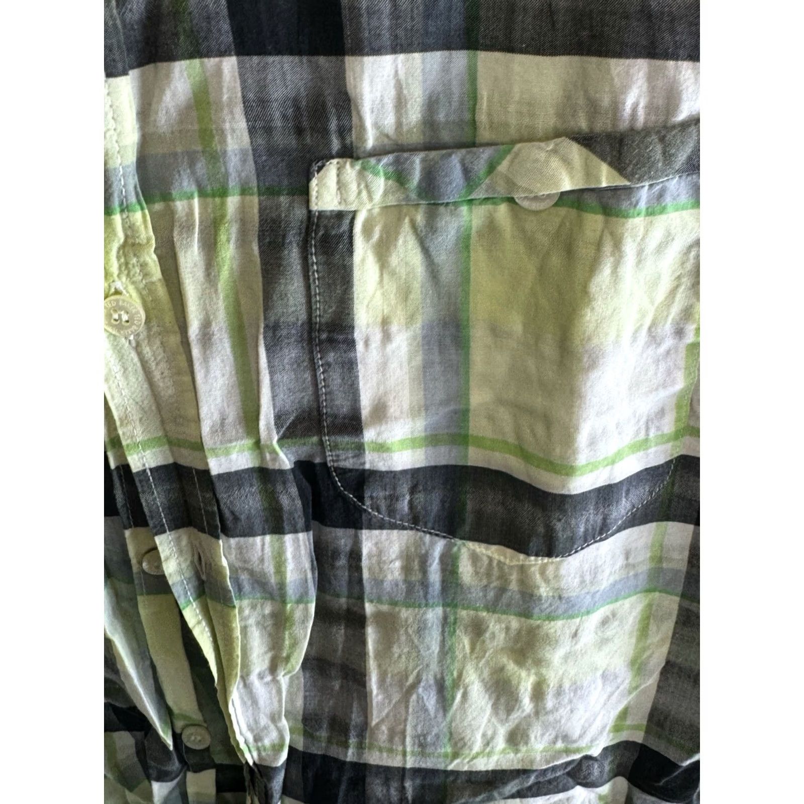 Ted Baker Ted Baker Shirt Mens L Sharp London Plaid SHORT SLEEVE BUTTON Size US L / EU 52-54 / 3 - 5 Thumbnail