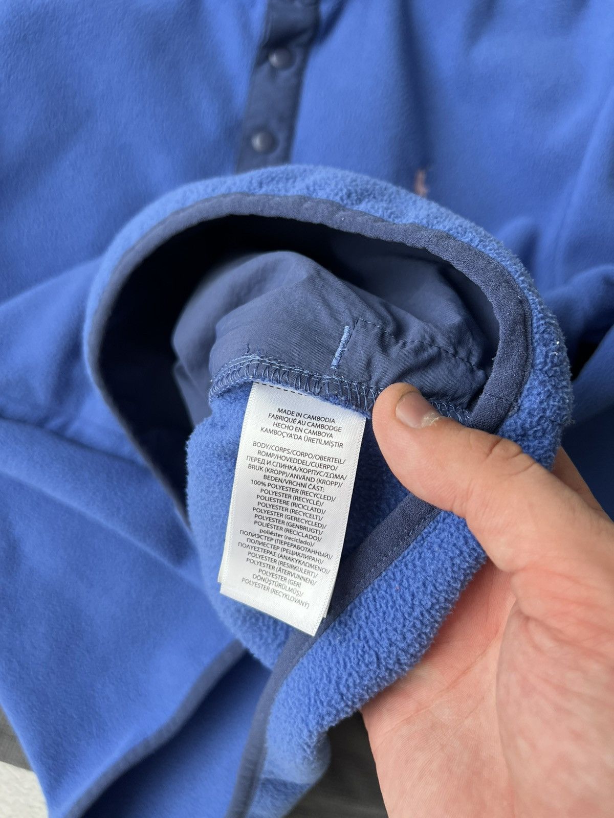 Polo Ralph Lauren 💙 Ralph Lauren Blue Fleece Pullover Pockets M Rare Size US M / EU 48-50 / 2 - 12 Thumbnail