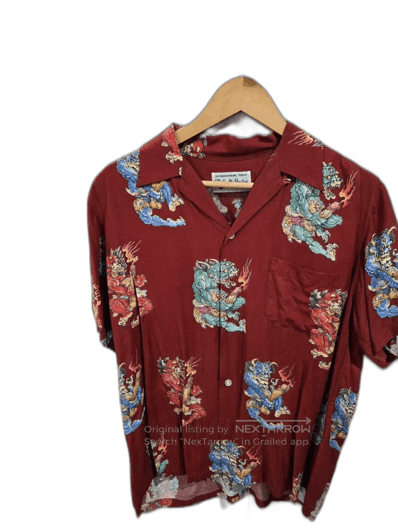 Wacko Maria Wacko Maria Silk Graphic Button-Up Shirt Size US L / EU 52-54 / 3 - 1 Thumbnail