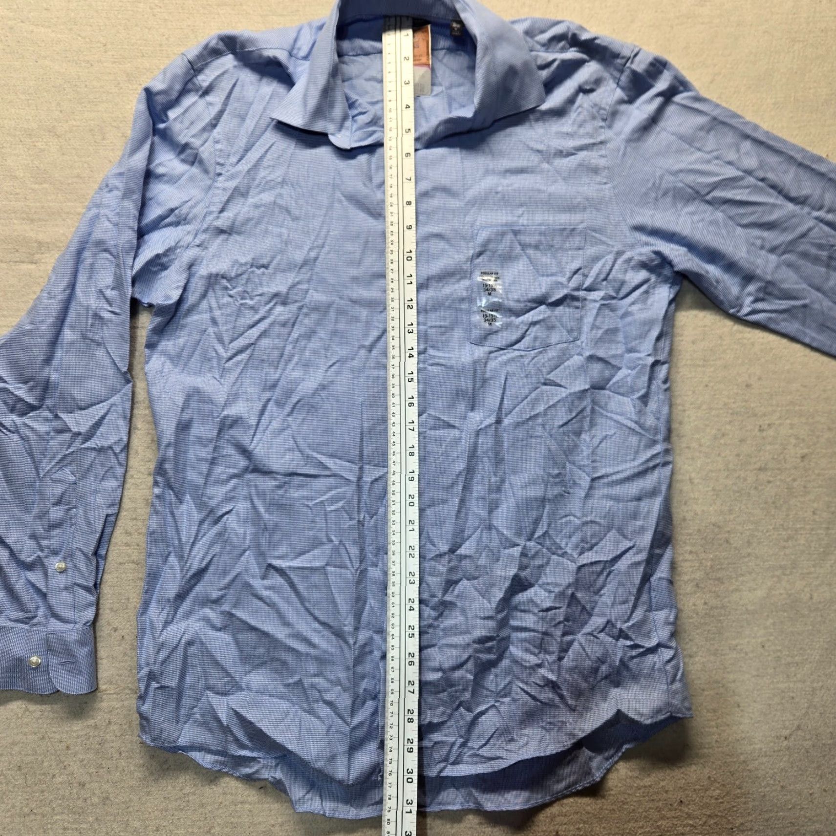 Van Heusen Van Heusen Shirt Men Blue Striped Long Sleeve Button-Up M Medium Size US M / EU 48-50 / 2 - 5 Thumbnail