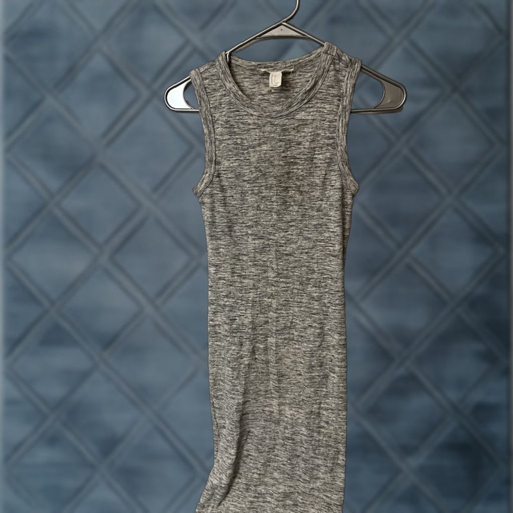 Forever 21 Forever 21 100% Cotton Knit Sleeveless T Shirt Dress Mock Neck Small Gray Women Dress Shift Tank Dress Knitted Casual Sleeveless Gray 100% Cotton Size S / US 4 / IT 40 - 1 Thumbnail