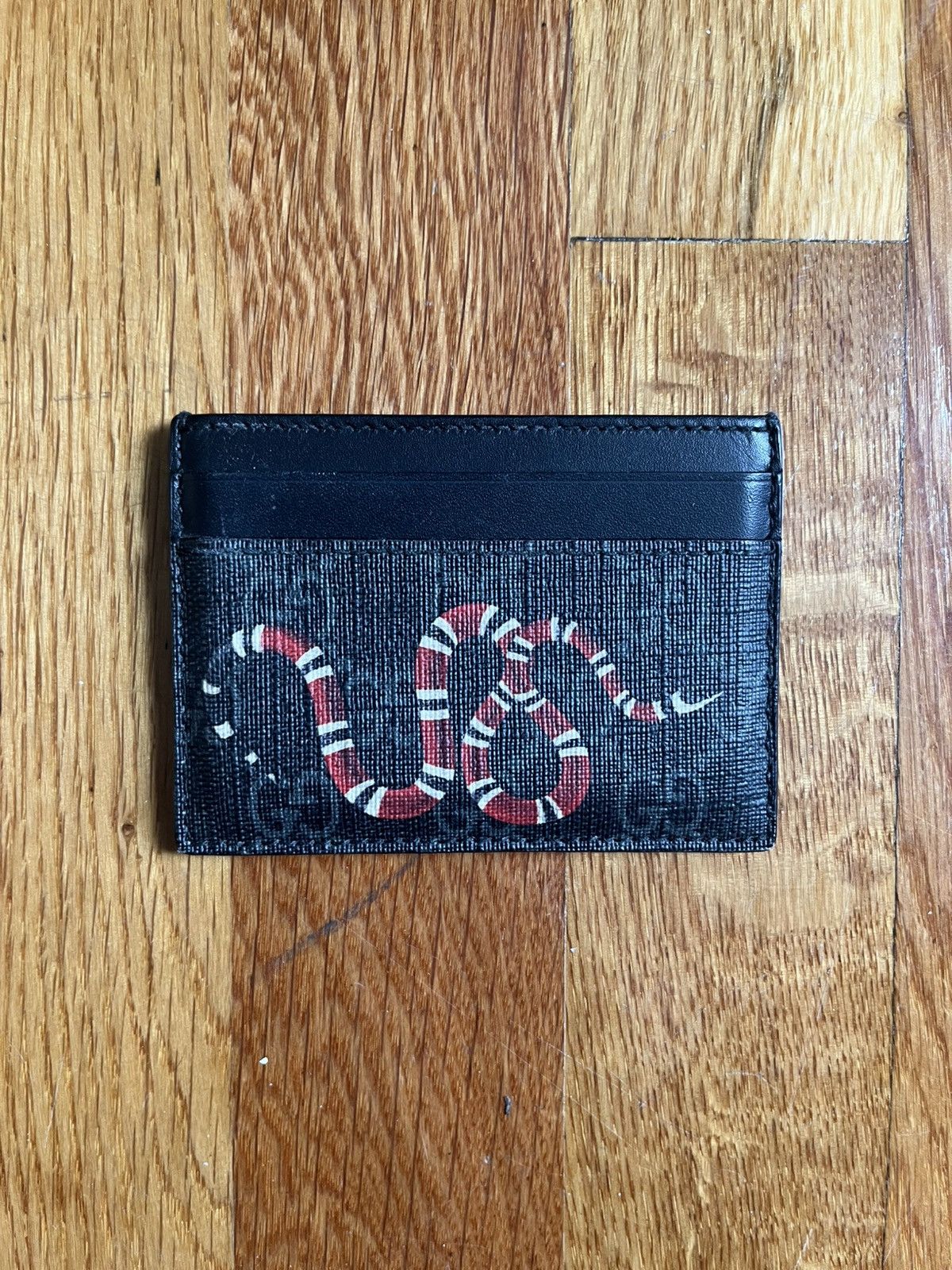 Gucci Gucci GG Supreme Snake Cardholder Wallet Size ONE SIZE - 1 Thumbnail