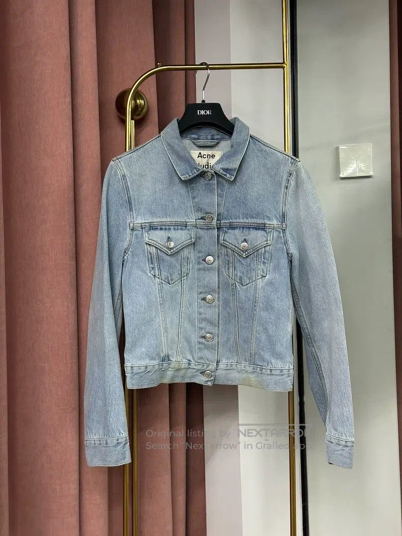 Acne Studios Acne Studios Blue Denim Jacket Size XS / US 0-2 / IT 36-38 - 1 Thumbnail