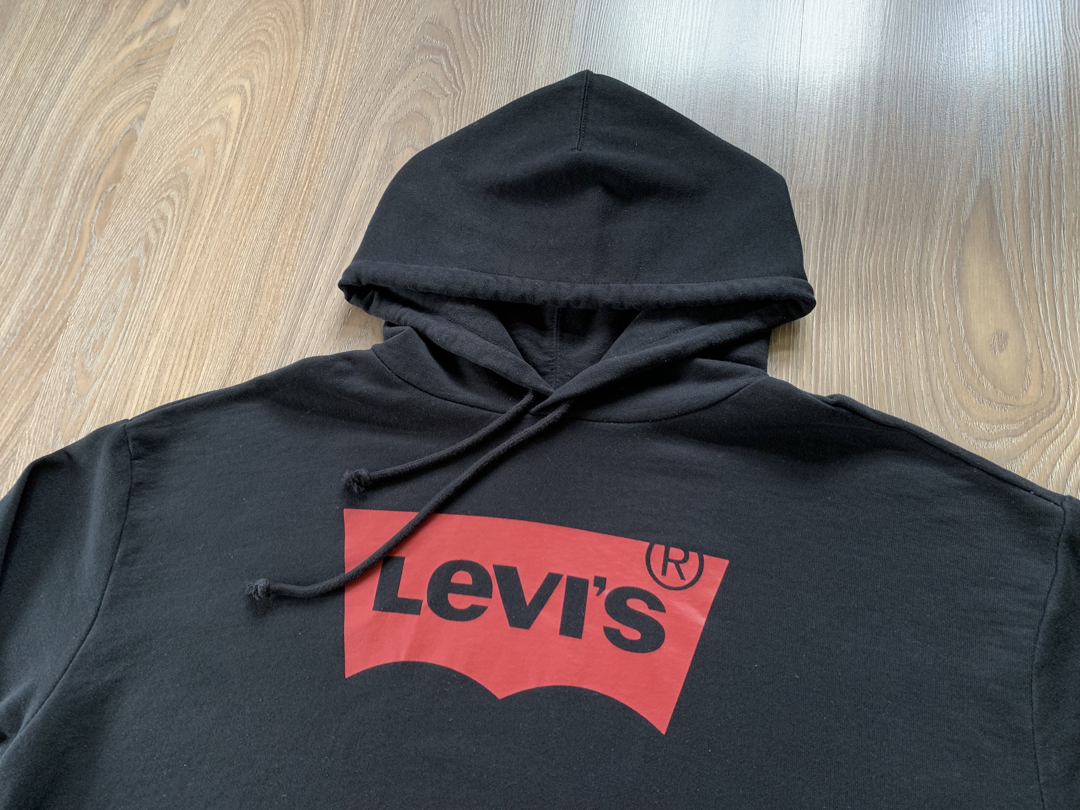 Levi's Levi's Black Printed Hoodie Size US XXL / EU 58 / 5 - 4 Thumbnail