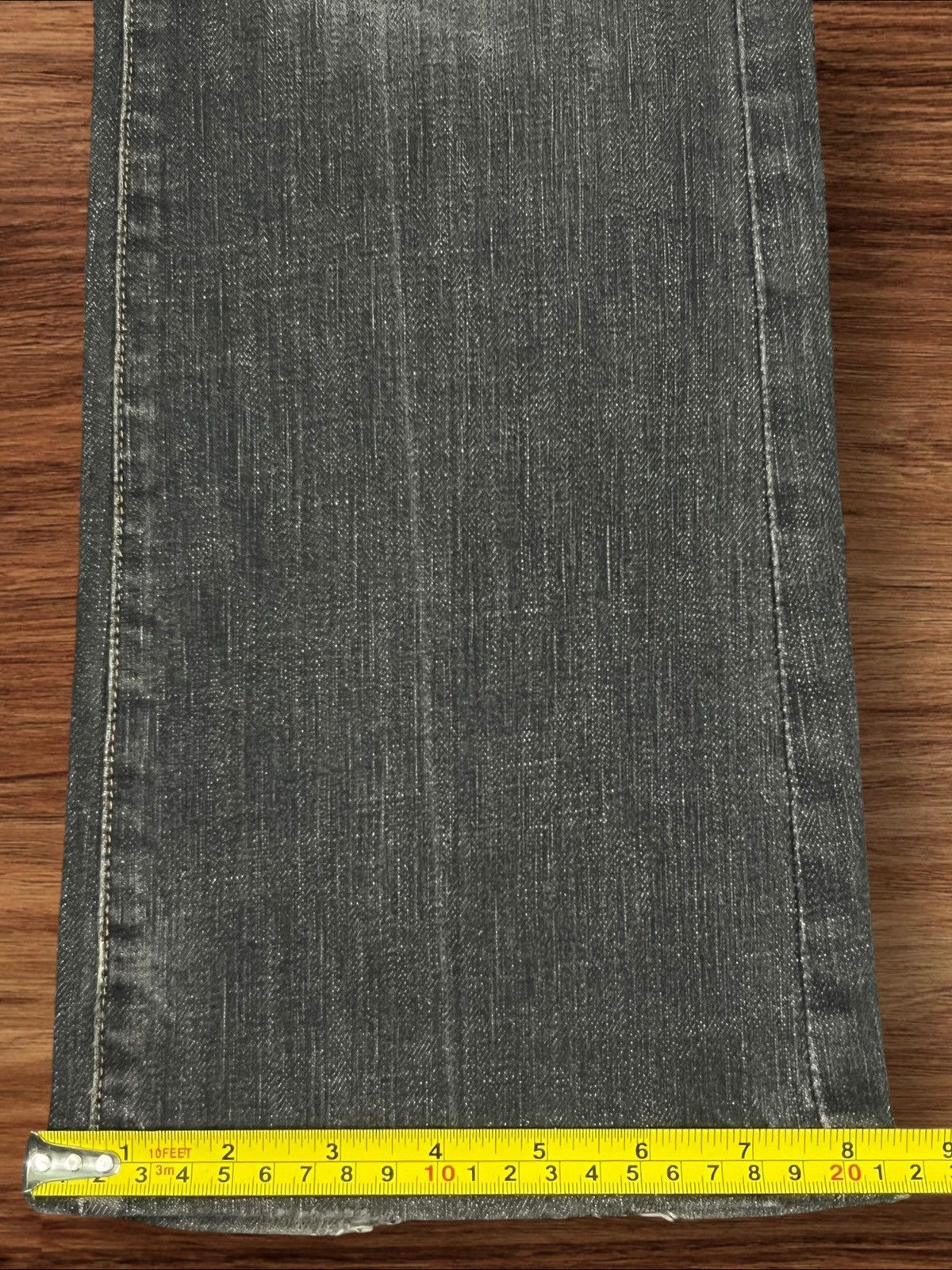 7 For All Mankind 7 For All Mankind Black Faded Washed Distressed Flare Jeans Size 29" - 16 Thumbnail
