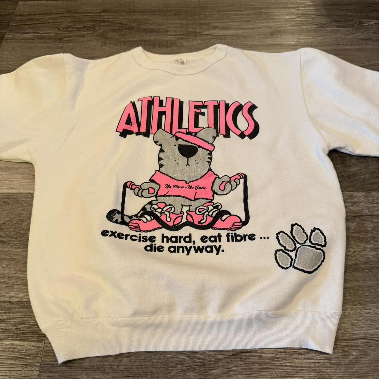 Other vintage athletics exercise hard die anyways sweatshirt 90s S Size US S / EU 44-46 / 1 - 4 Thumbnail