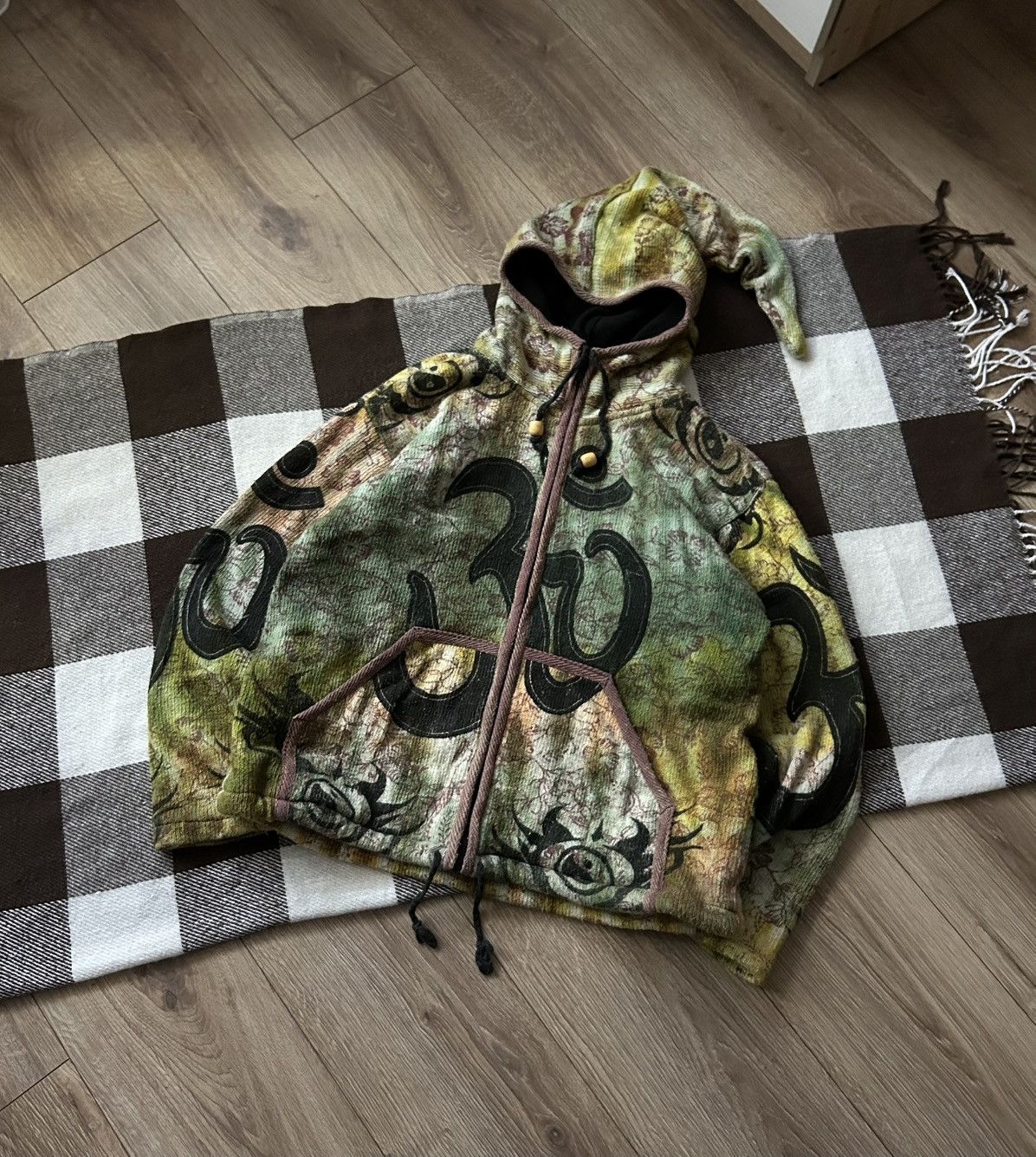 Vintage Vintage Nepal Avant-Garden fleece hoodies y2k mens Size US M / EU 48-50 / 2 - 1 Thumbnail