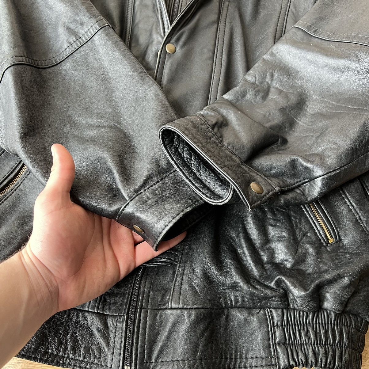 Genuine Leather Vintage Leather Jacket Size US L / EU 52-54 / 3 - 13 Thumbnail