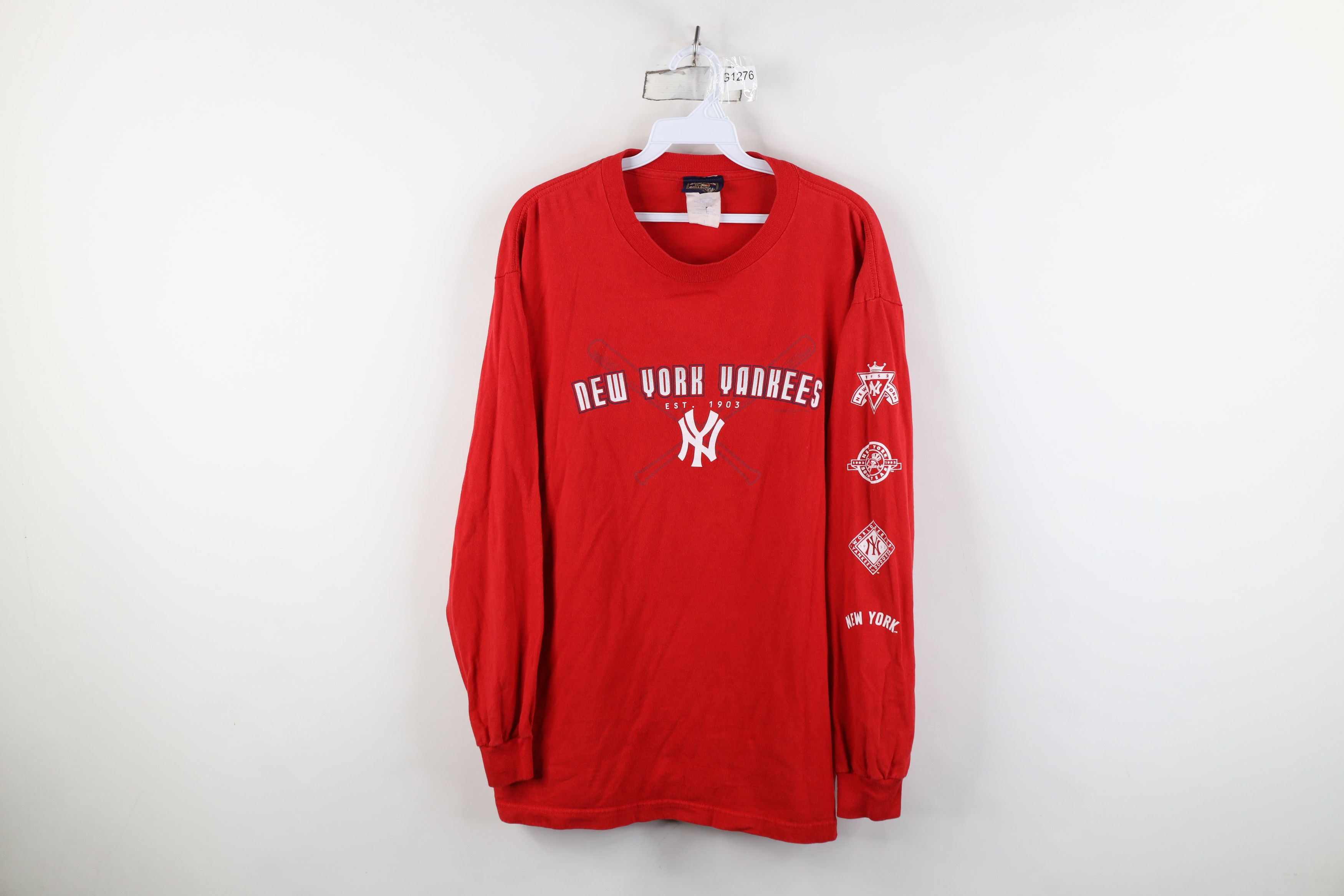 Vintage Vintage Y2K 2002 Yankees Baseball Long Sleeve T-Shirt Red Size US L / EU 52-54 / 3 - 1 Thumbnail
