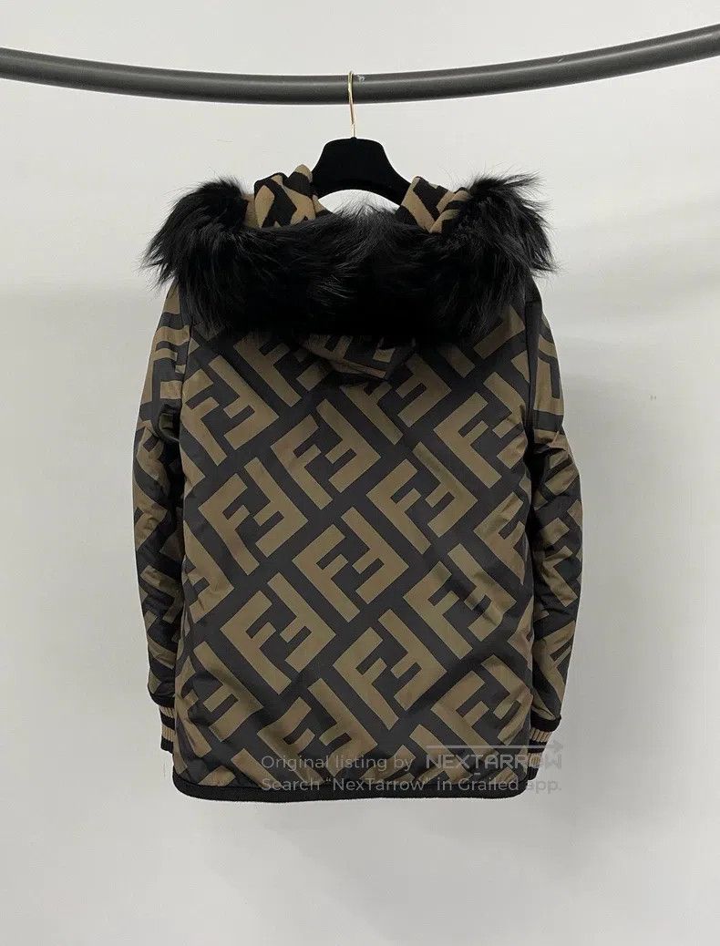 Fendi Fendi Mink fur old flower patterned hooded coat, reversibl Size XS / US 0-2 / IT 36-38 - 4 Thumbnail