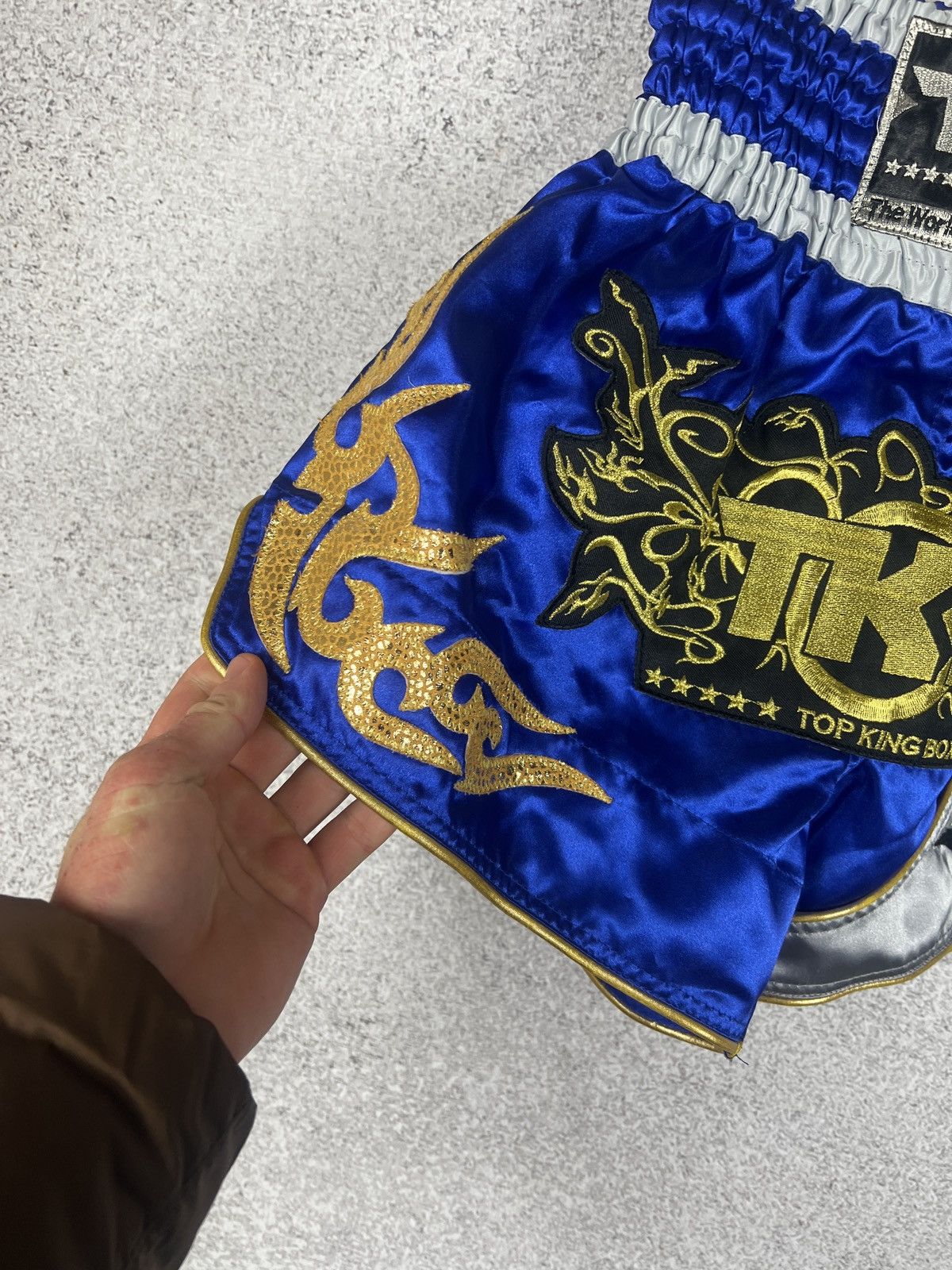 Japanese Brand Vintage Muay Thai Boxing Top King Dragon Flame Shorts Size US 32 / EU 48 - 4 Thumbnail