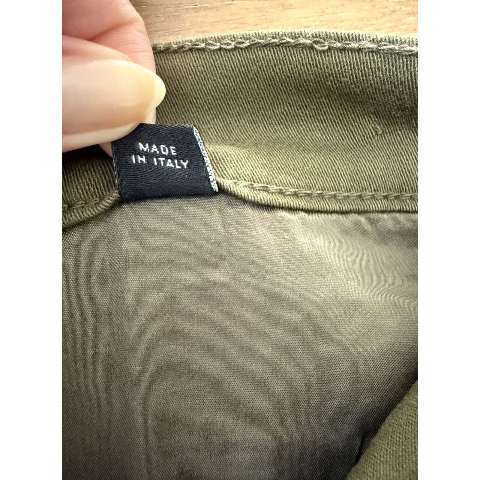Dolce & Gabbana VINTAGE Dolce&Gabbana Slim Straight Pants Womens 26x31 Green Chino Logo Zipper Pocket Casual City 90s Mens Women Girls Size 26" / US 2 / IT 38 - 6 Thumbnail