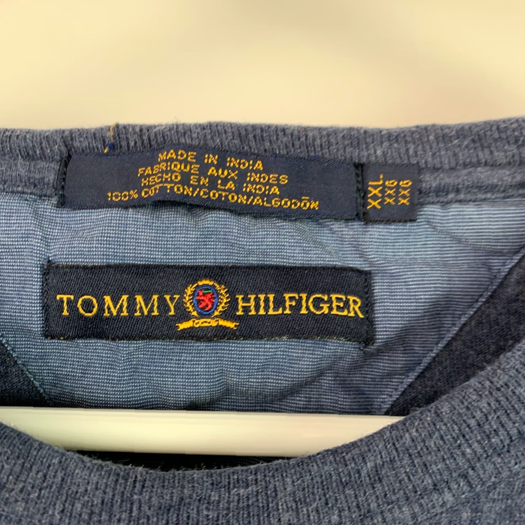 Tommy Hilfiger Tommy Hilfiger Blue Logo Shirt T-Shirt Size XXL Men Short Sleeve Crew Neck: 100% Cotton, Regular Fit Size US XXL / EU 58 / 5 - 5 Thumbnail