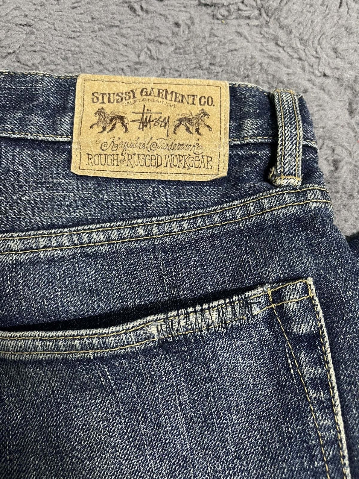 Stussy × Vintage Stussy 5TH Anniversary Jeans Size US 32 / EU 48 - 9 Thumbnail