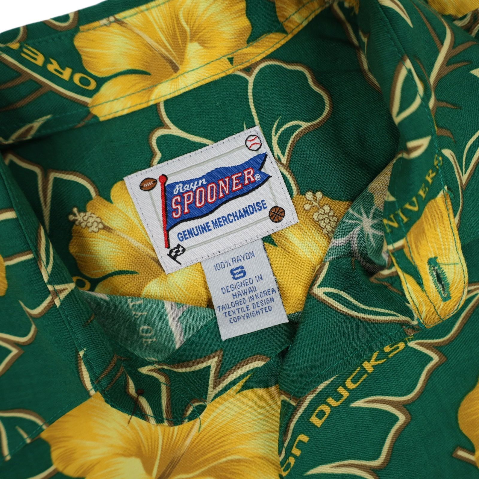 Reyn Spooner × Vintage Vintage Reyn Spooner University of Oregon Hawaiian Shirt Size US S / EU 44-46 / 1 - 5 Thumbnail