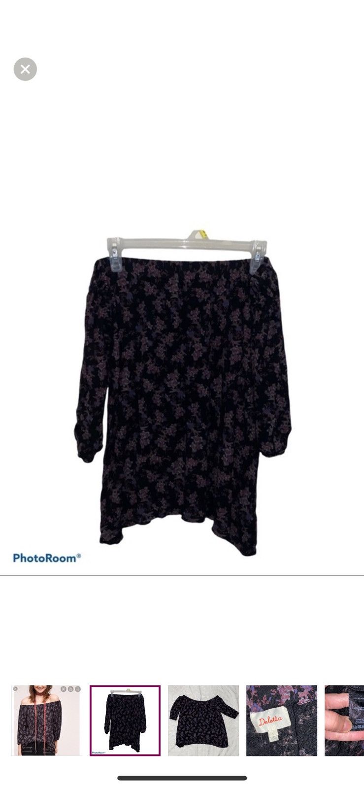 Anthropologie Anthropologie Deletta small floral off the shoulder blouse Size S / US 4 / IT 40 - 1 Thumbnail